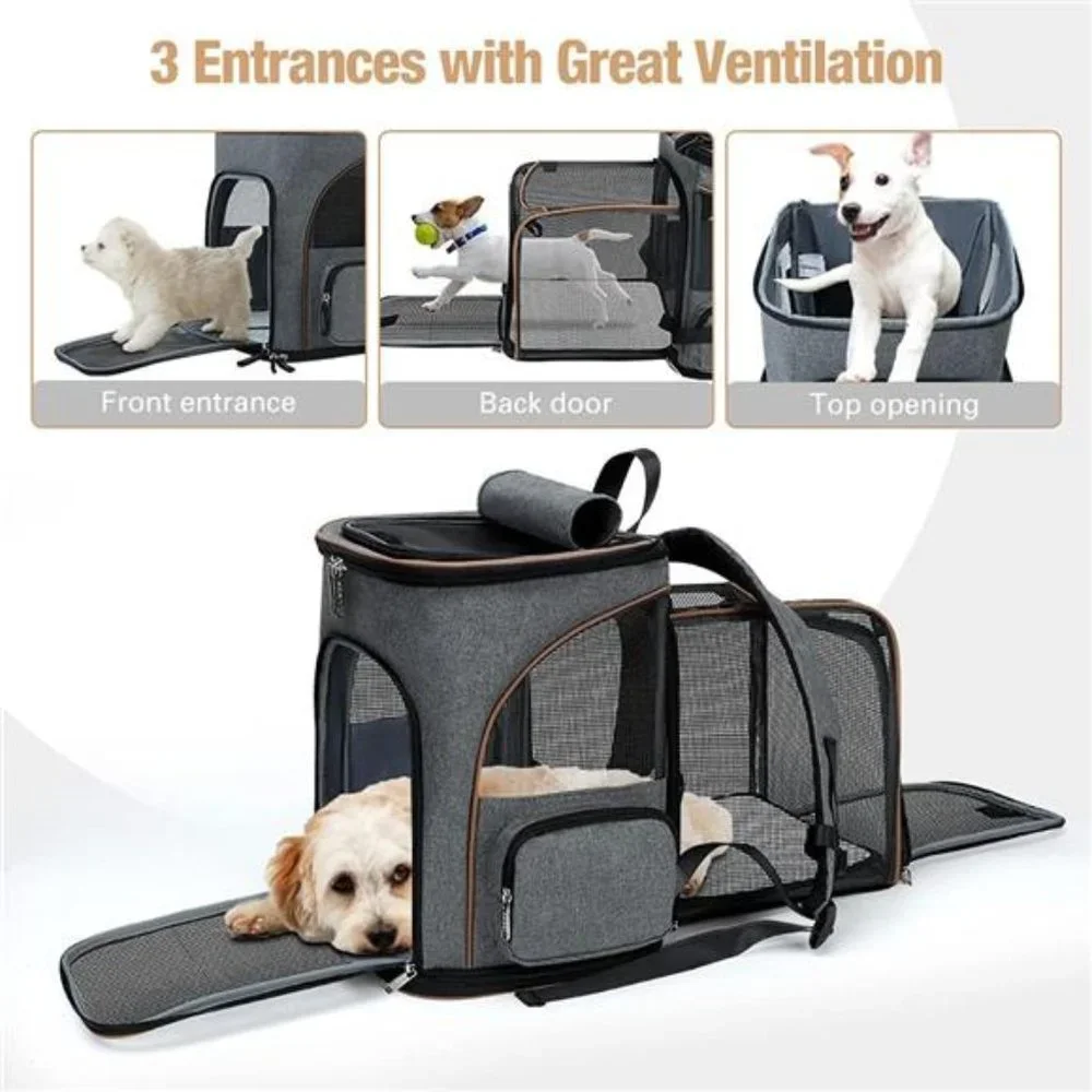Cat Backpack Expandable Pet Carrier Backpack for Small Cats and Dogs